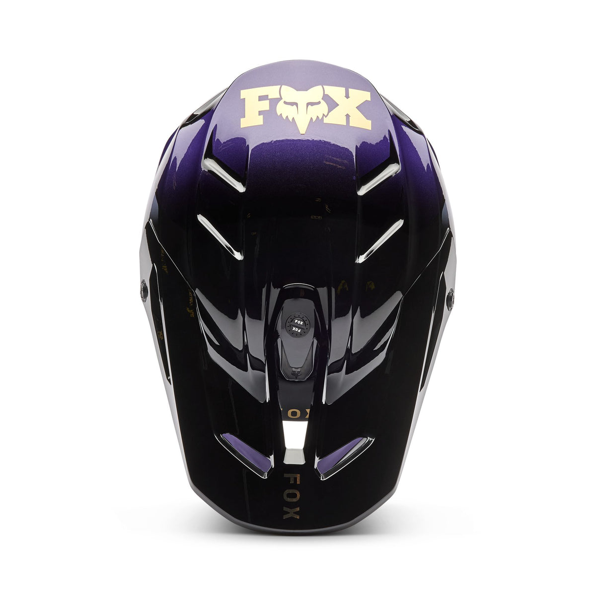 Fox Racing V3 Drip Helmet - Black/Purple