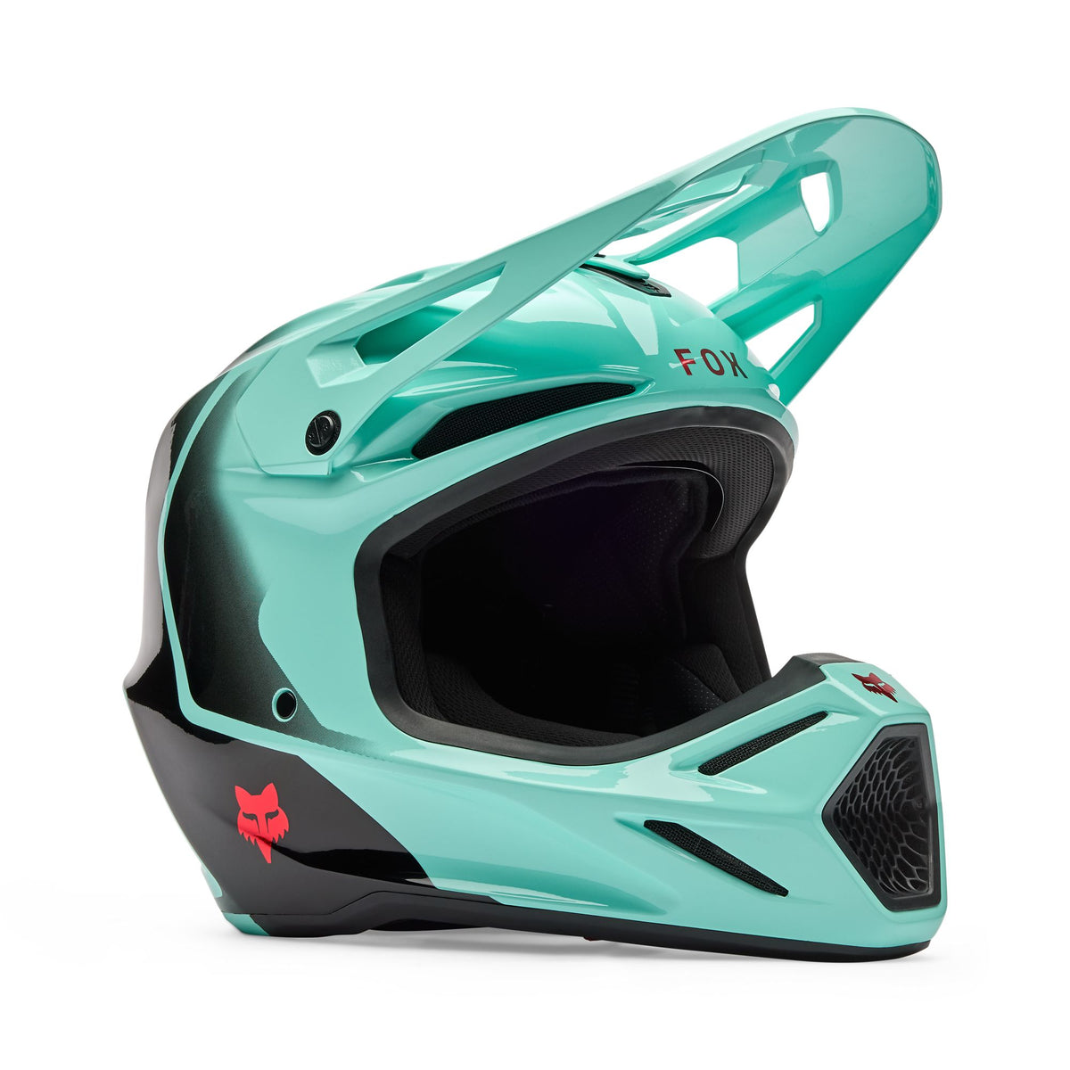 Fox Racing V3 Drip Helmet - Turquoise