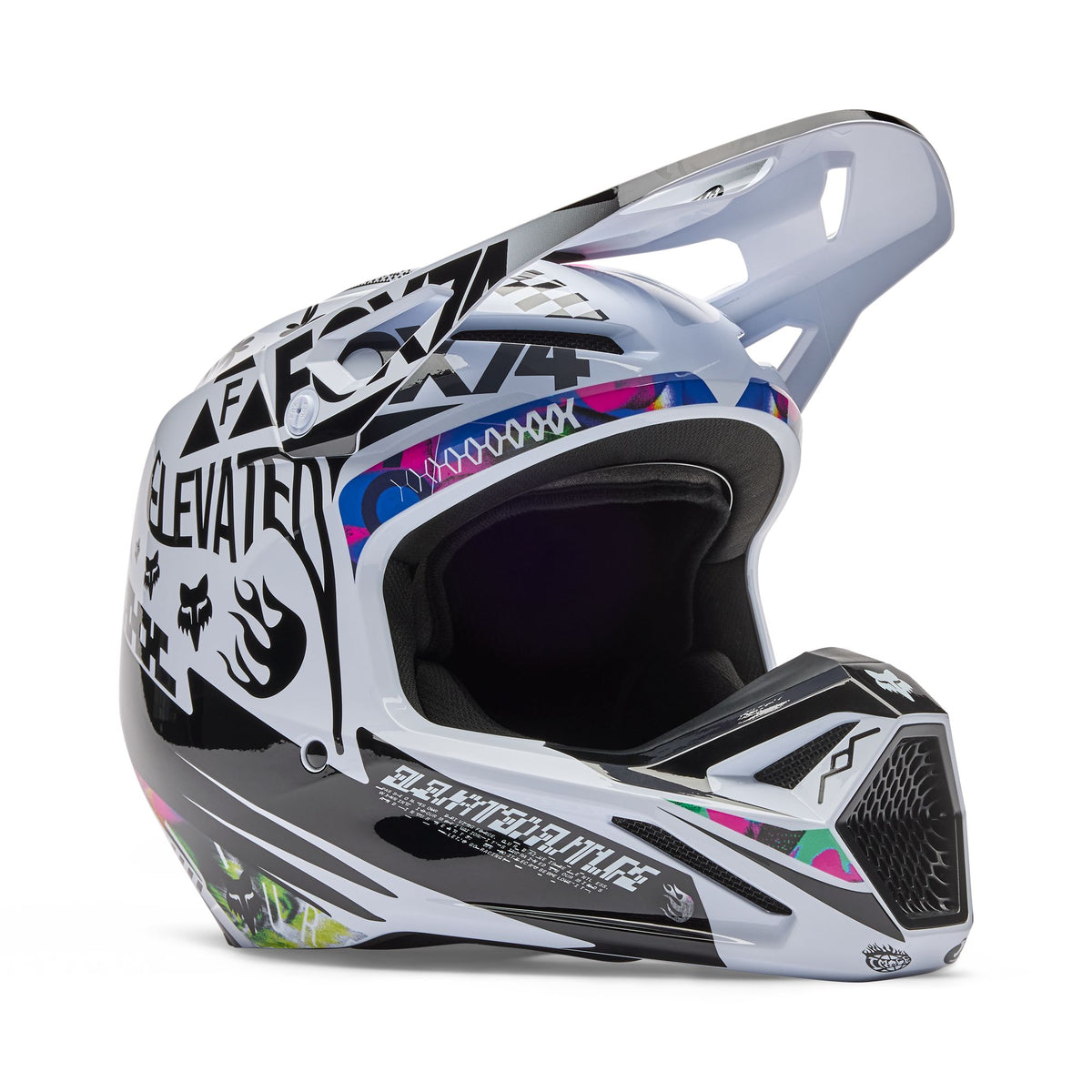 Fox Racing V1 Image Cosmo Helmet - White/Black