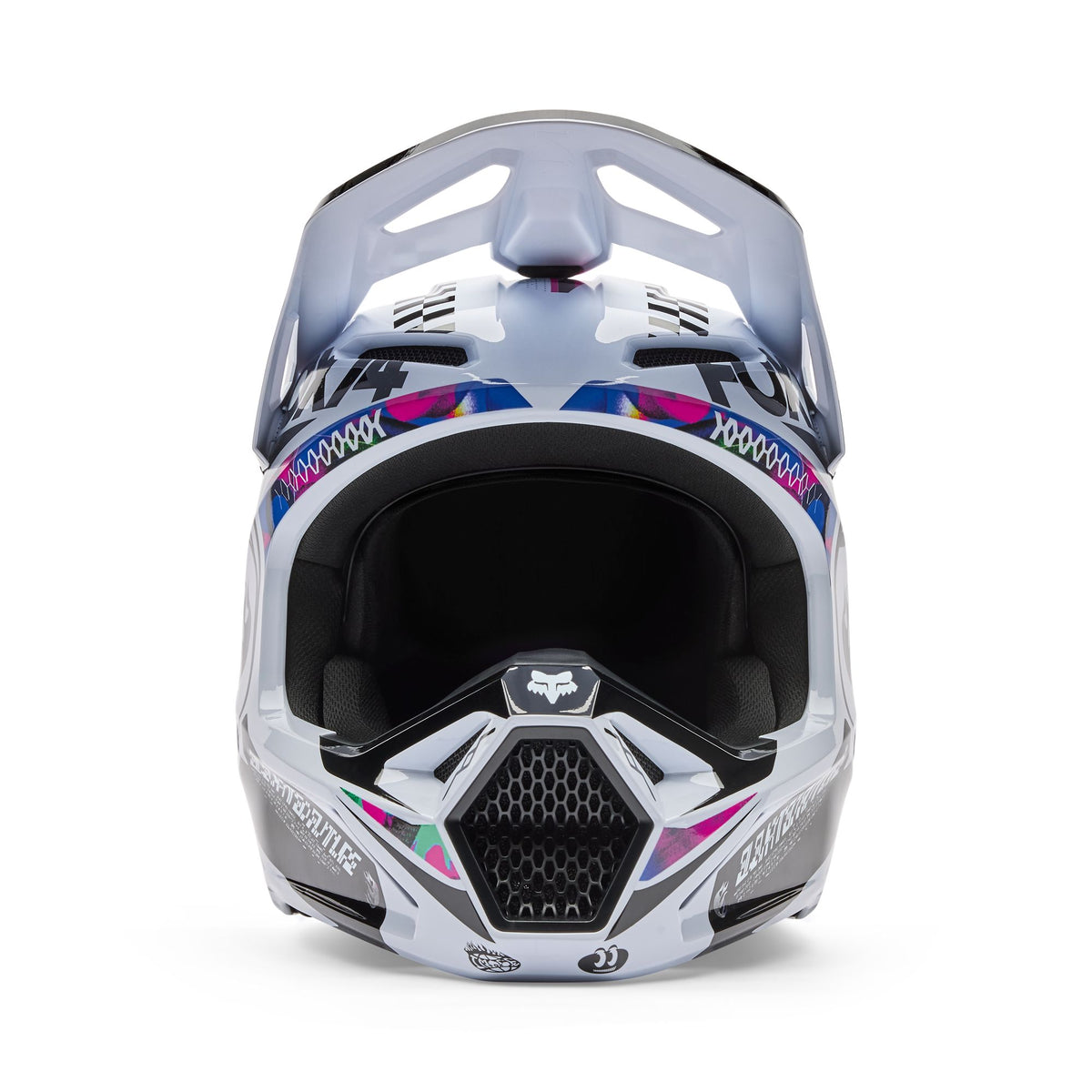 Fox Racing V1 Image Cosmo Helmet - White/Black