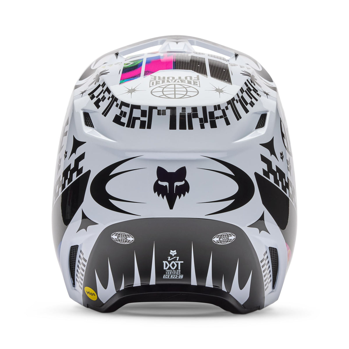 Fox Racing V1 Image Cosmo Helmet - White/Black