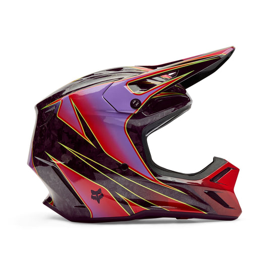 Fox Racing V3 Rs Canvas Helmet - Red