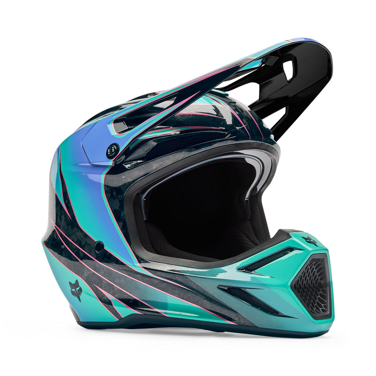 Fox Racing V3 Rs Canvas Helmet - Aqua