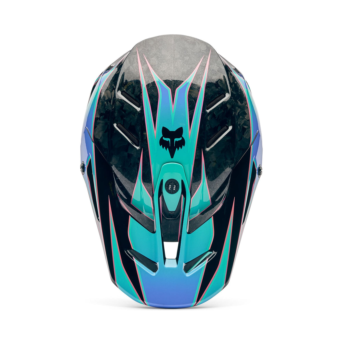 Fox Racing V3 Rs Canvas Helmet - Aqua