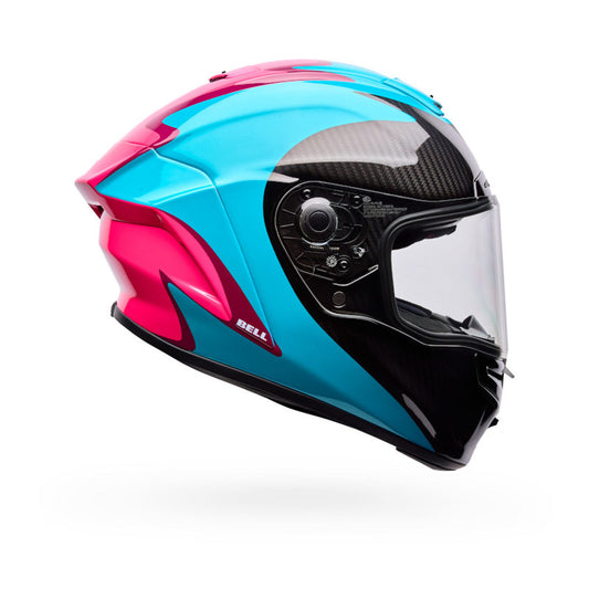 Bell Race Star DLX Flex Fluid Helmet - Green/Pink Fluid