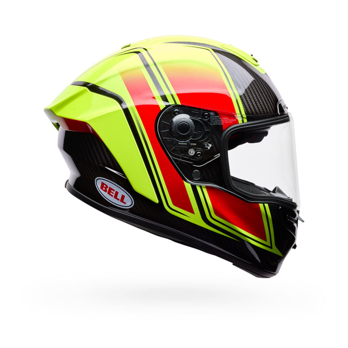 Bell Race Star DLX Flex Grid Helmet - Yellow Grid
