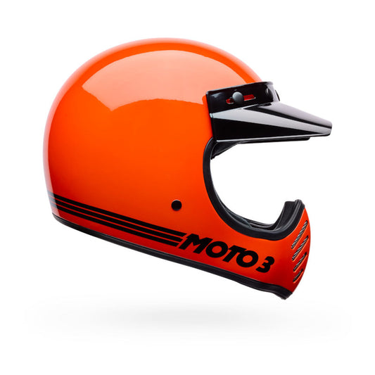 Bell Moto-3 Classic Helmet - Orange Classic Gloss