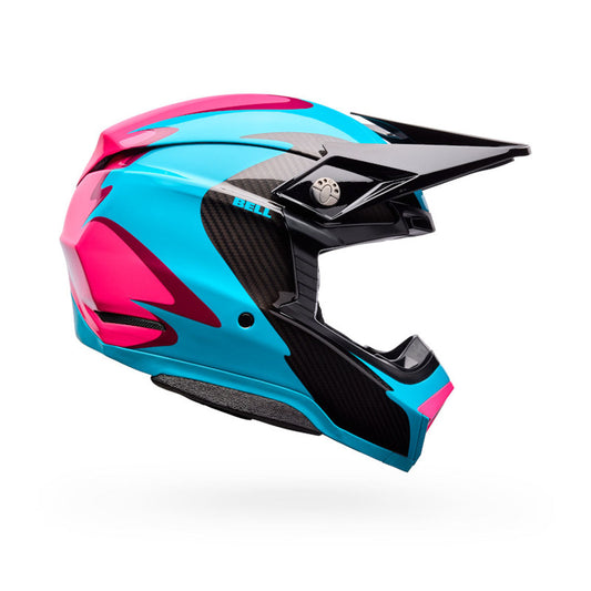 Bell Moto-10 Spherical Fluid Helmet - Green/Pink Fluid
