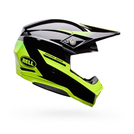 Bell Moto-10 MIPS Fade Helmet - Black/Yellow Fade