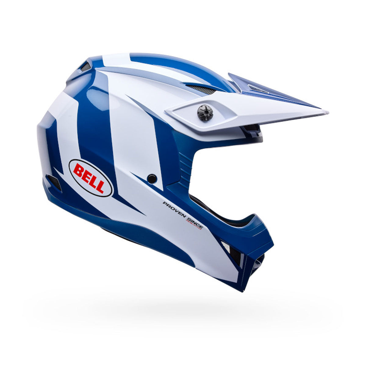 Bell MX-10 MIPS Talon Helmet - Blue/White Talon
