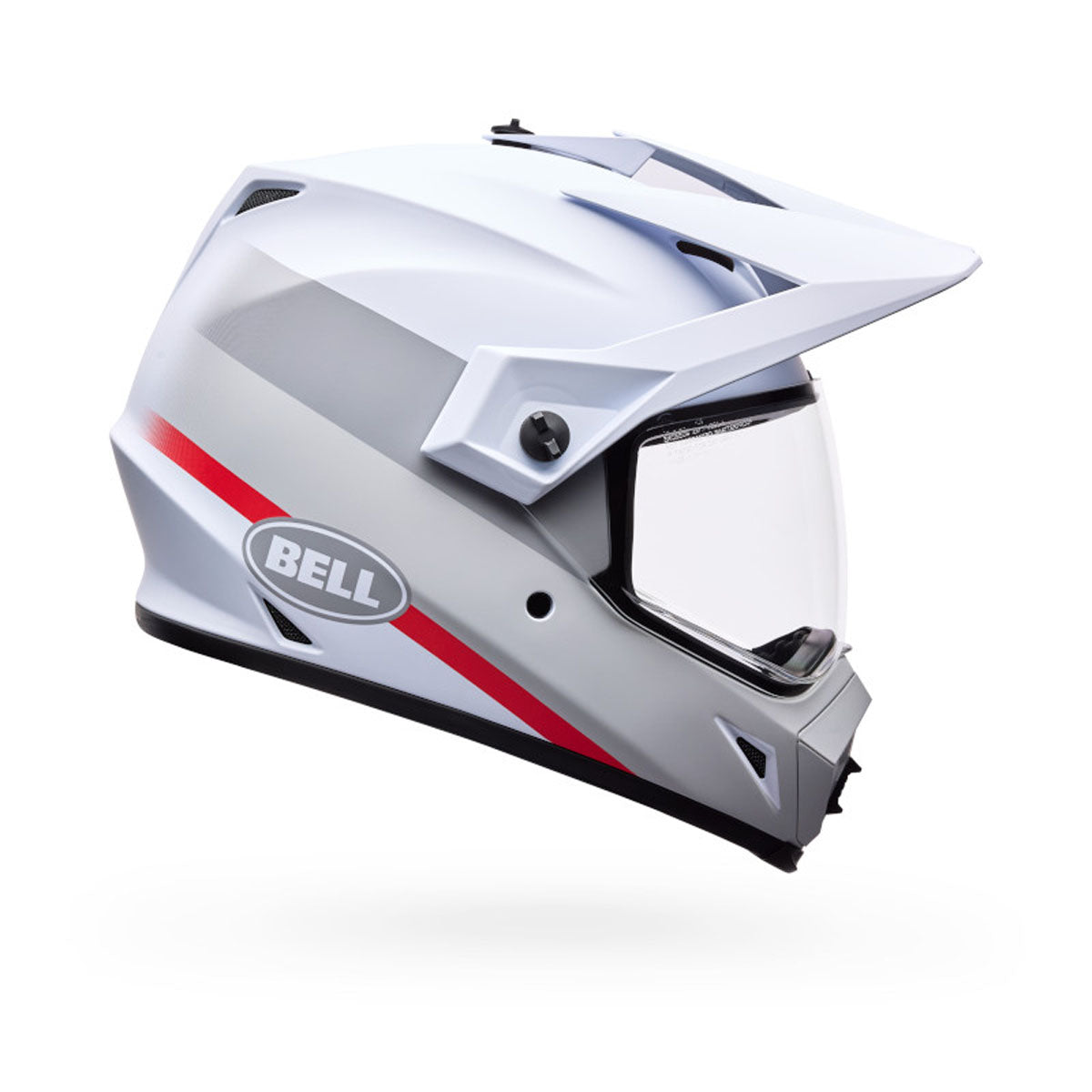 Bell MX-9 ADV MIPS Trail Helmet - White/Red Trail