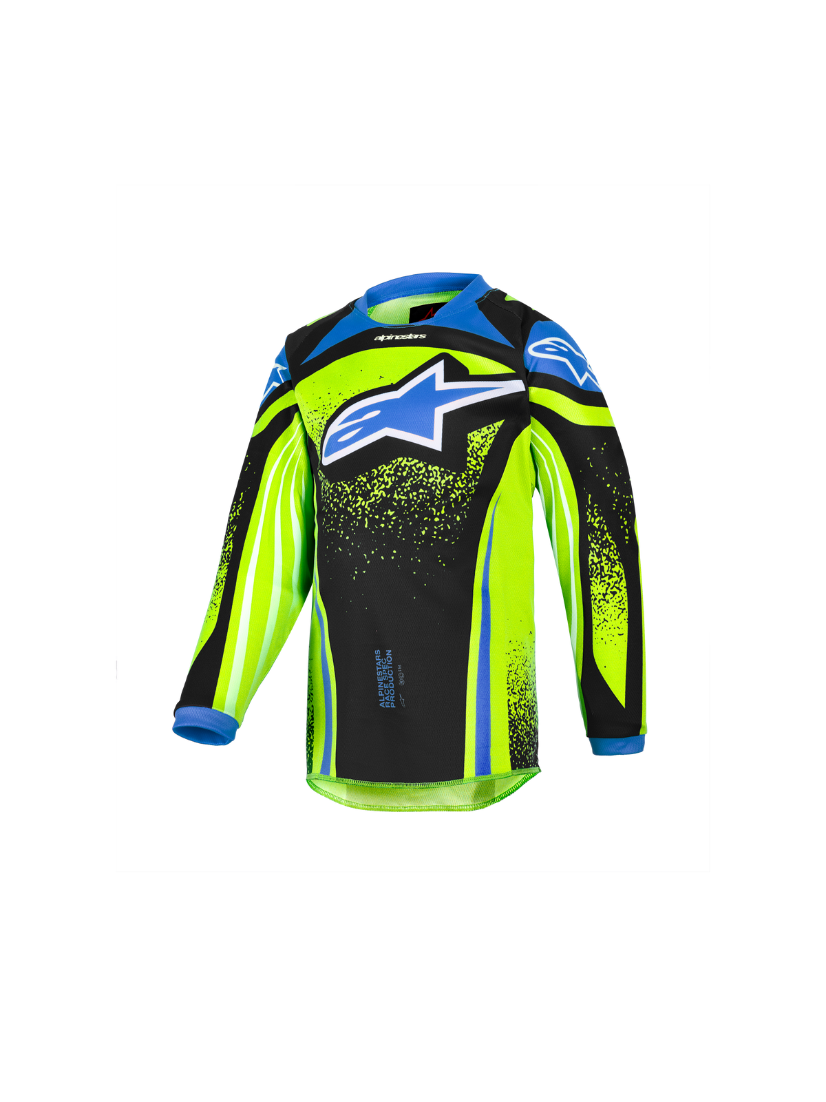 Alpinestars 2026 Kids Racer Nomur Jersey - Dark Navy/Yellow Fluo/Bluew