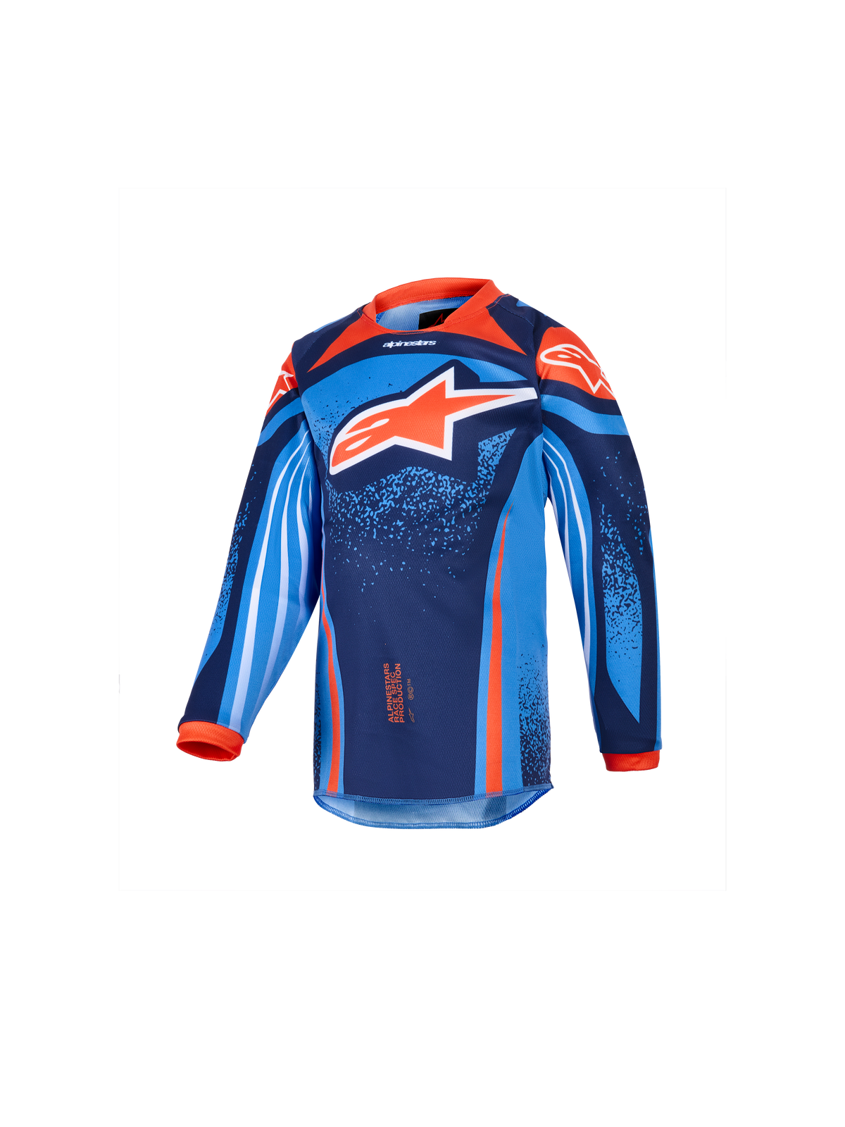 Alpinestars 2026 Kids Racer Nomur Jersey - Dark Navy/Orange/Ucla Blue