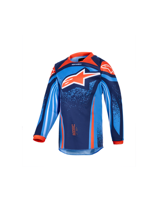 Alpinestars 2026 Kids Racer Nomur Jersey - Dark Navy/Orange/Ucla Blue