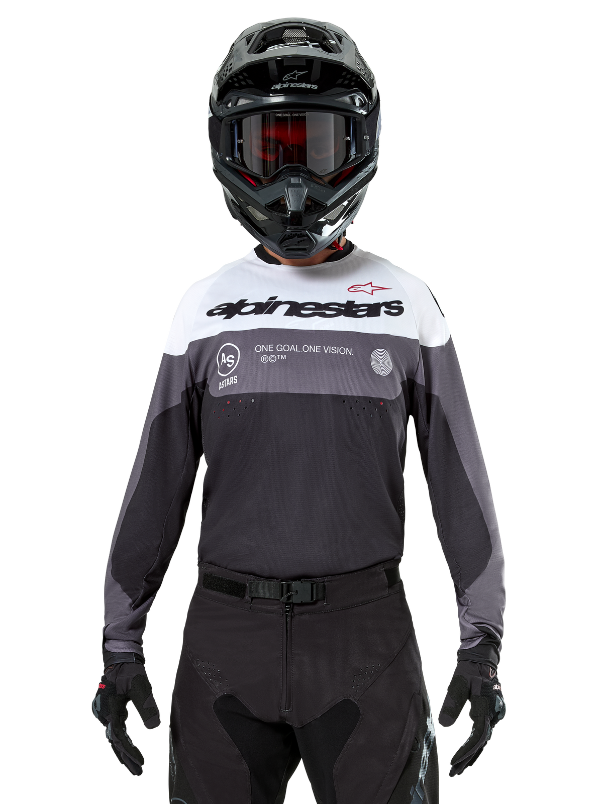 Alpinestars Pro-Dura Jersey - Black/Magnet White