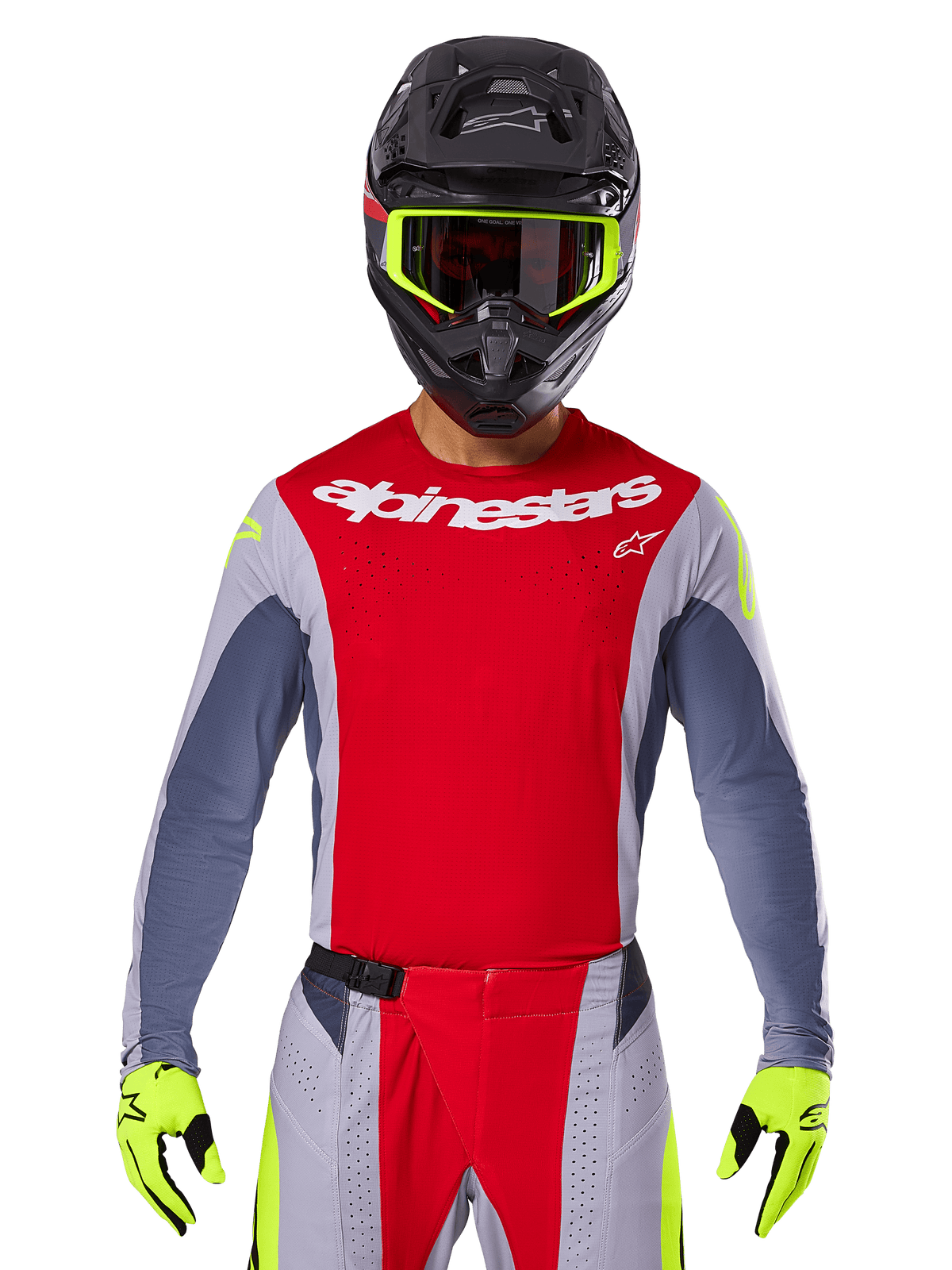 Alpinestars 2025 Techstar Melt Jersey - Bright Red/Gray