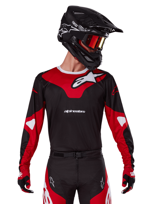 Alpinestars 2025 Racer Veil Jersey - Black/Bright Red