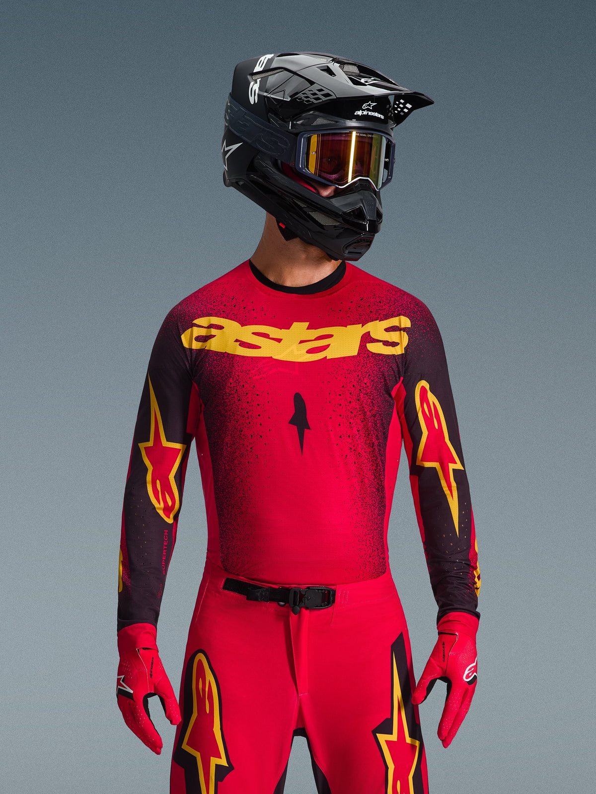 Alpinestars 2026 Supertech Scenz Jersey - Red/Black/Yellow