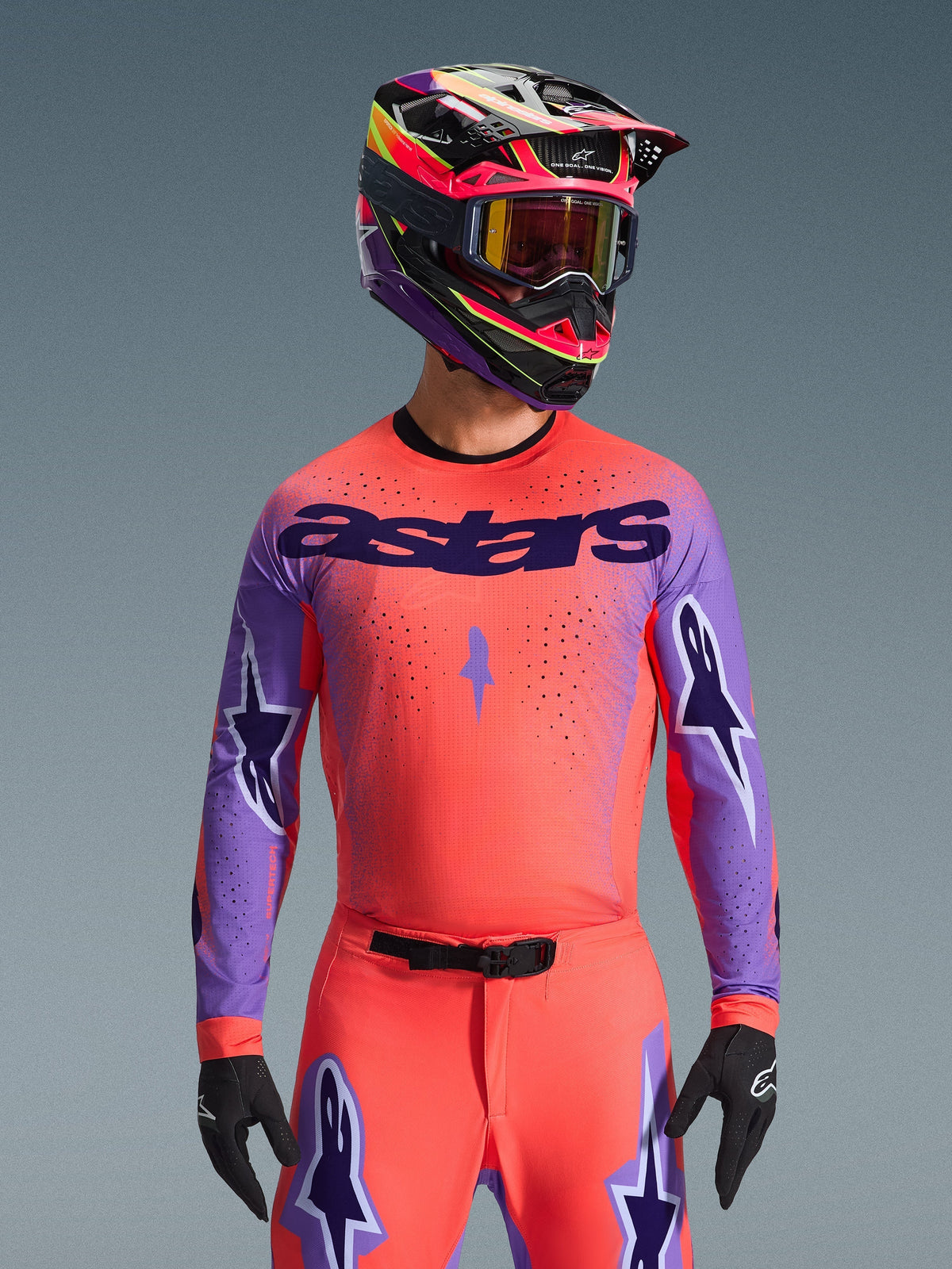 Alpinestars 2026 Supertech Scenz Jersey - Hot Coral/Purple