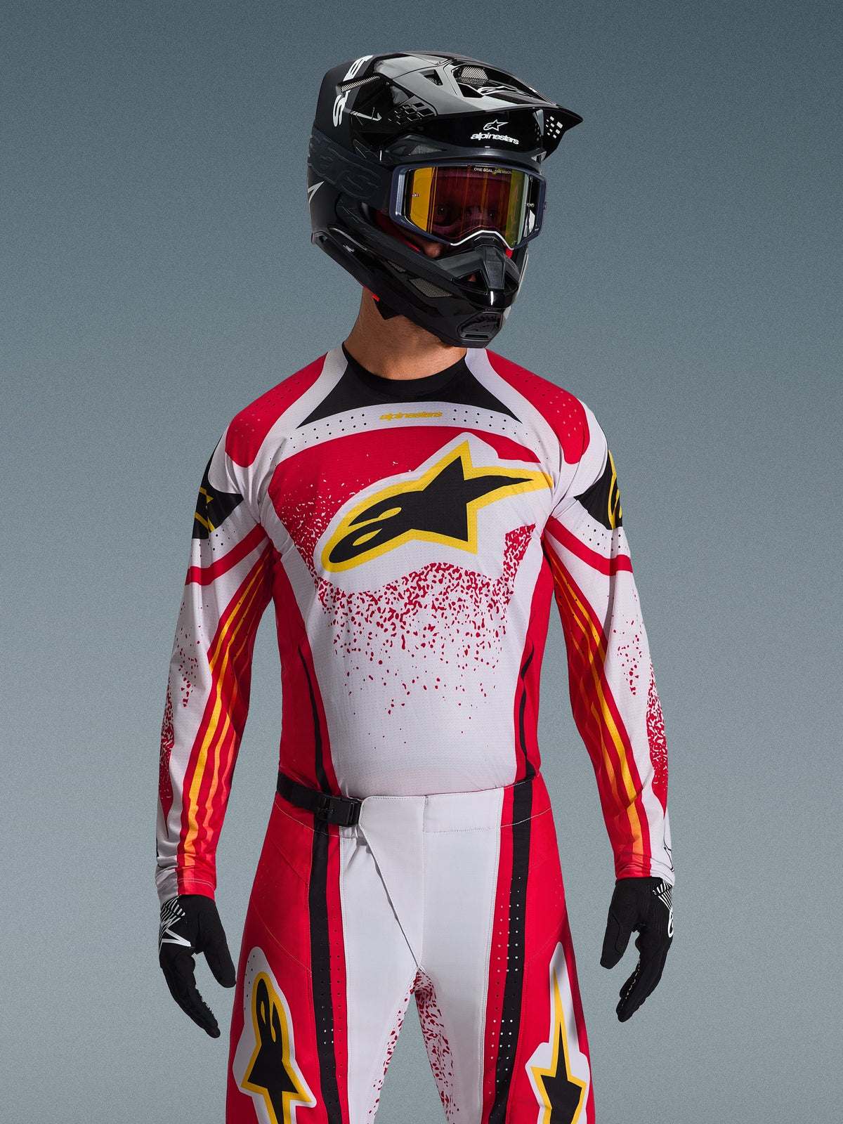 Alpinestars 2026 Techstar Nomur Jersey - Light Green/Red/Blue