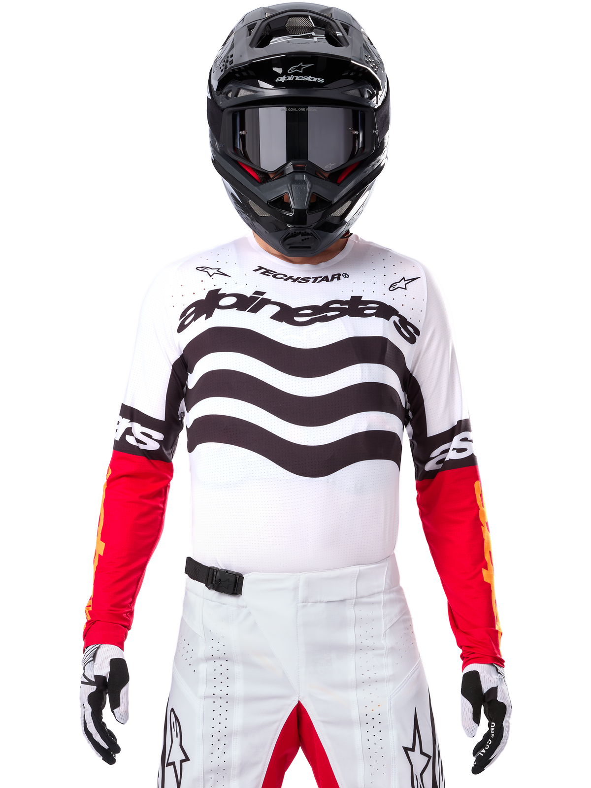 Alpinestars Limited Edition Techstar Deep Jersey - Black/White/Light Red