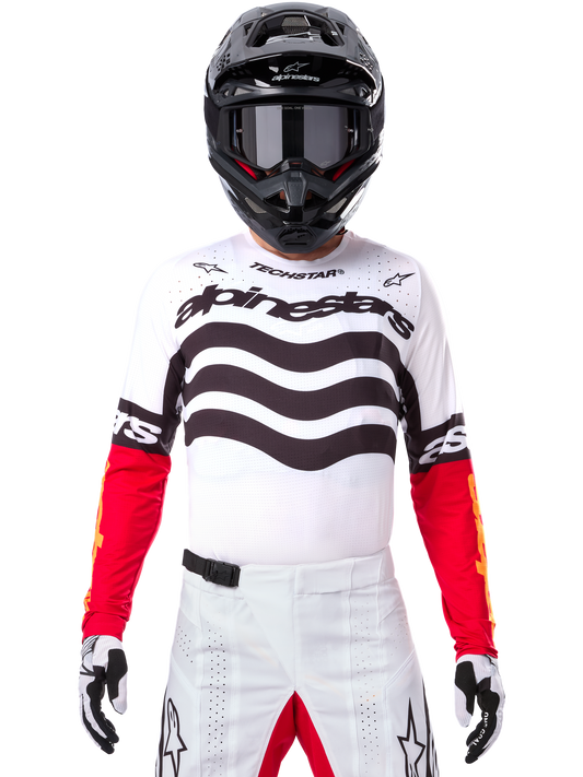 Alpinestars Limited Edition Techstar Deep Jersey - Black/White/Light Red