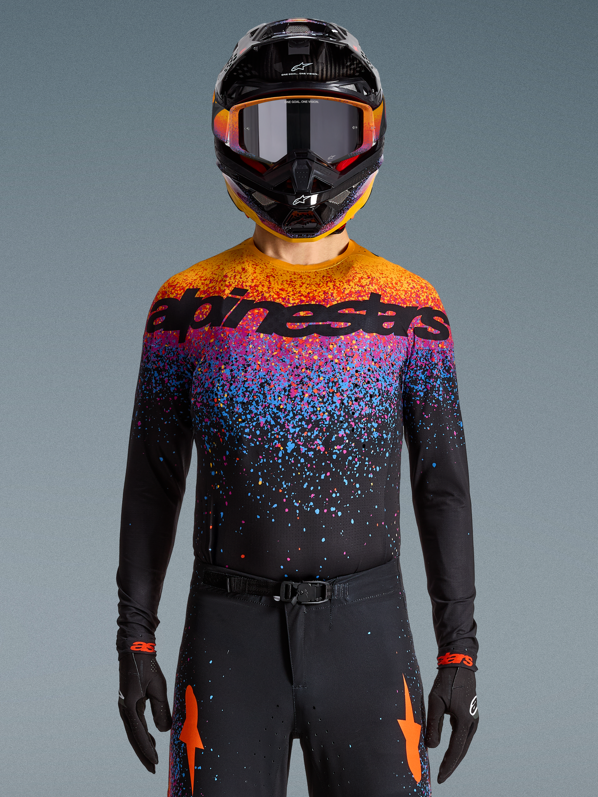 Alpinestars Limited Edition Supertech Black Hole Jersey - Black Burst