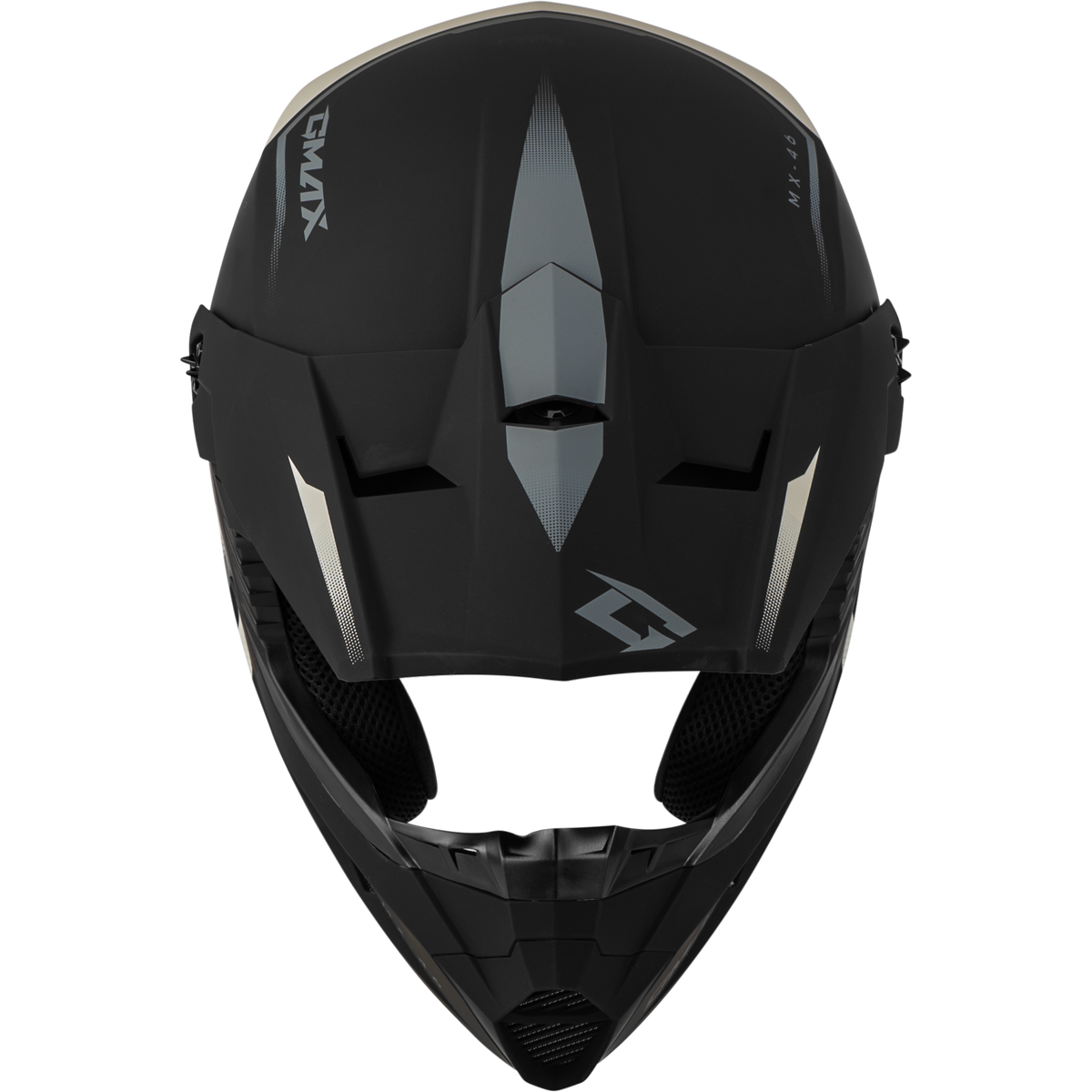 GMAX Youth MX-46 Compound Helmet Matte Black/Grey/White