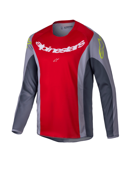 Alpinestars 2025 Youth Racer Melt Jersey - Bright Red/Gray