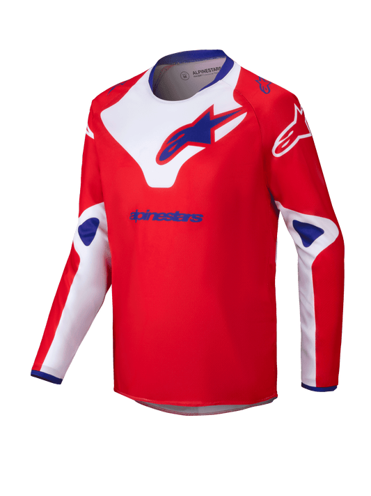 Alpinestars 2025 Youth Racer Veil Jersey - Bright Red/White