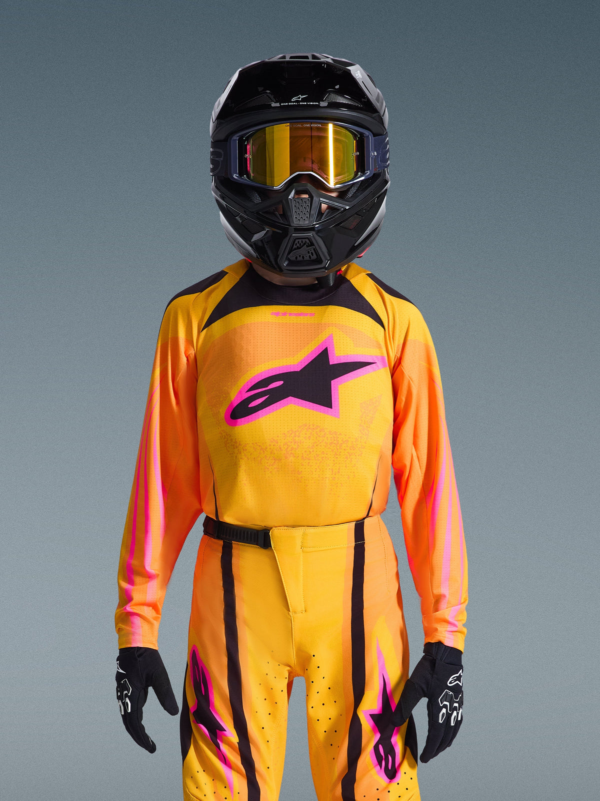 Alpinestars 2026 Youth Supertech Nomur Jersey - Orange/Yellow Pink