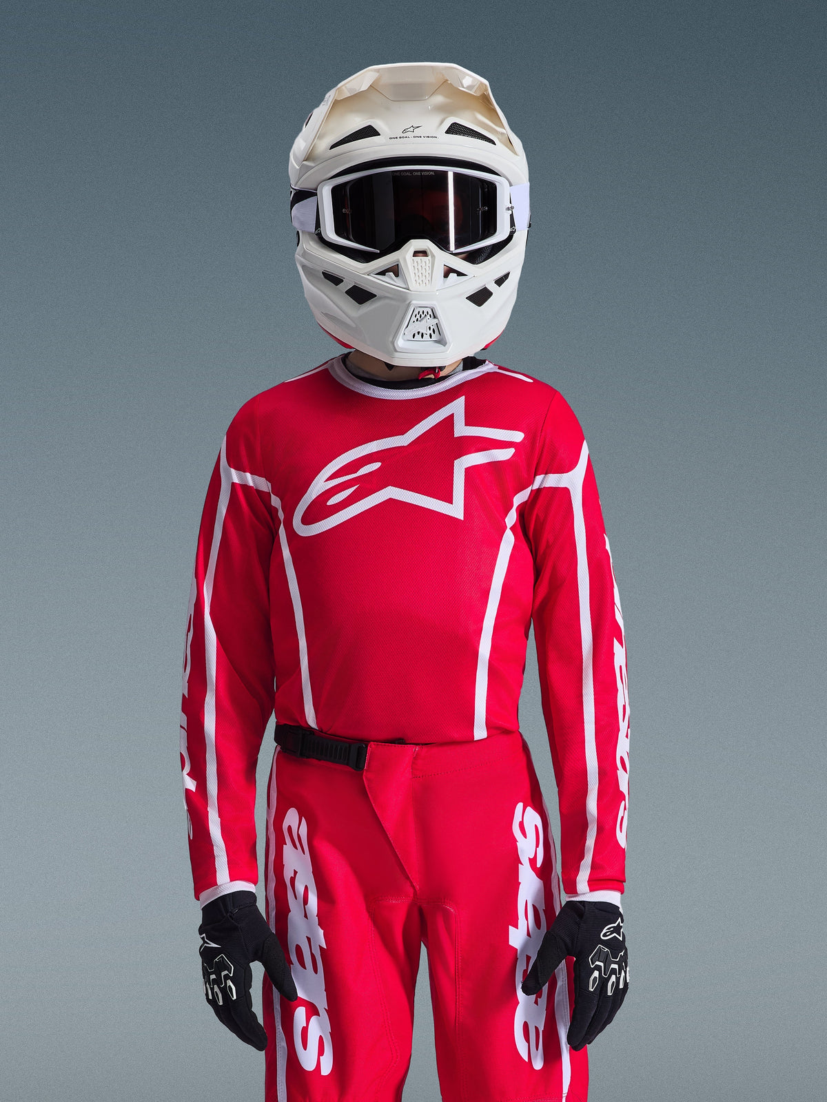 Alpinestars 2026 Youth Fluid Apex Jersey - Red/White
