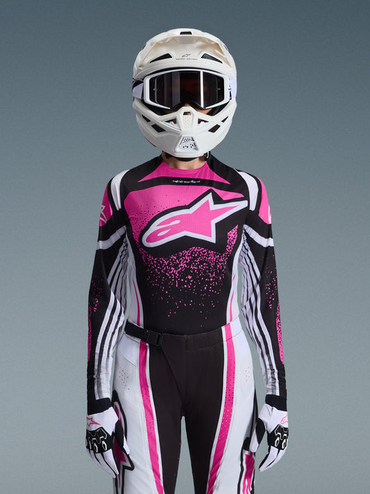 Alpinestars 2026 Stella Techstar Nomur Jersey - Black/White/Fuchsia
