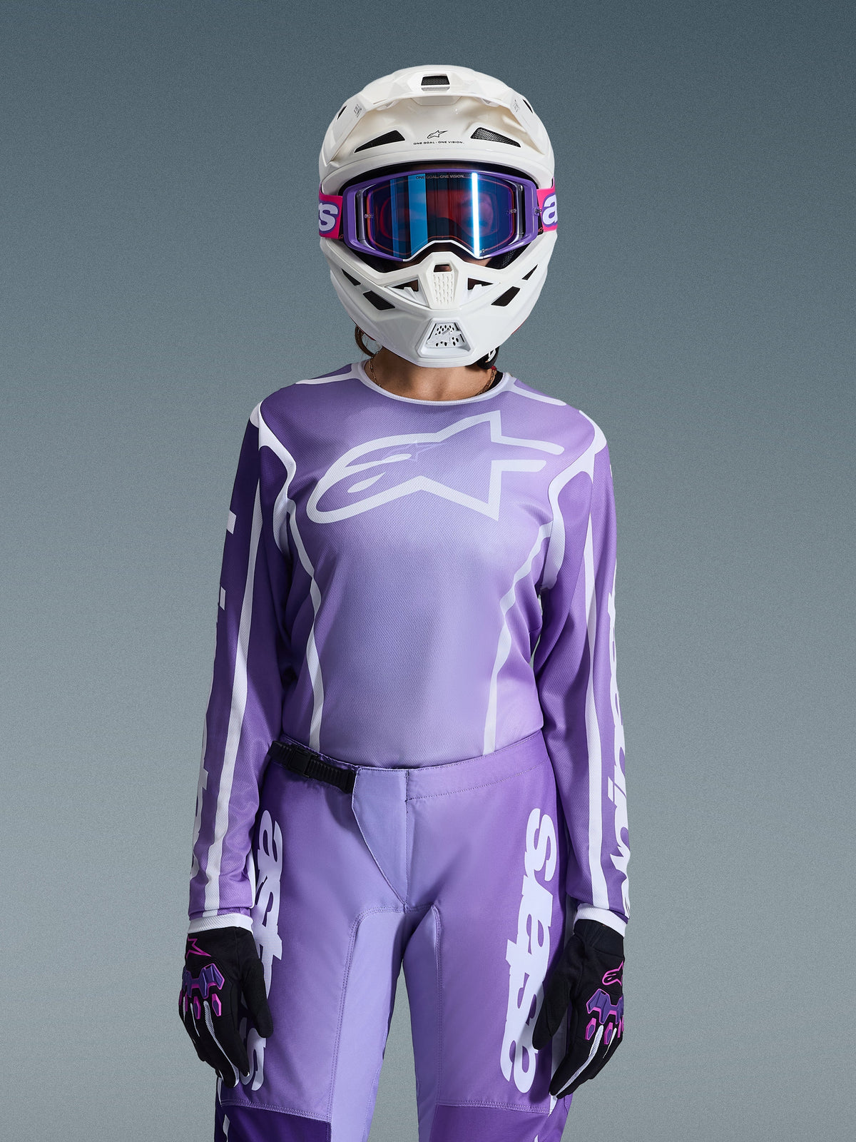 Alpinestars 2026 Stella Fluid Apex Jersey - Violet/White