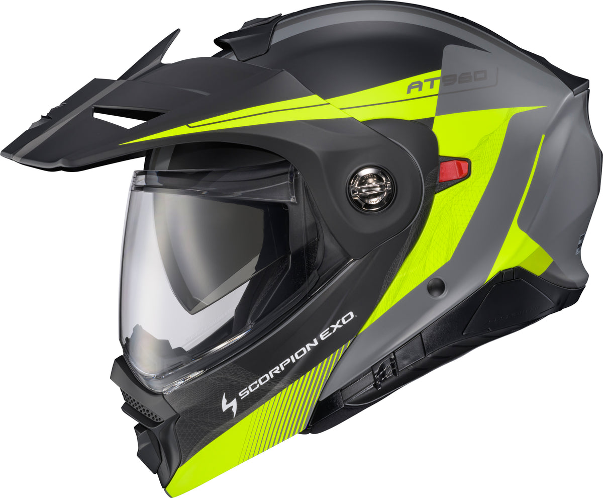 Scorpion EXO-AT960 Modular Topographic 2 Helmet - Hi-Vis/Grey