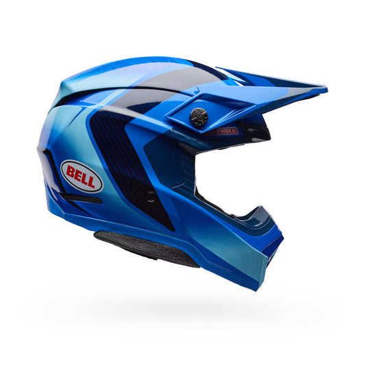 Bell Moto-10 Spherical Et3 Cz Se Helmet - Blue