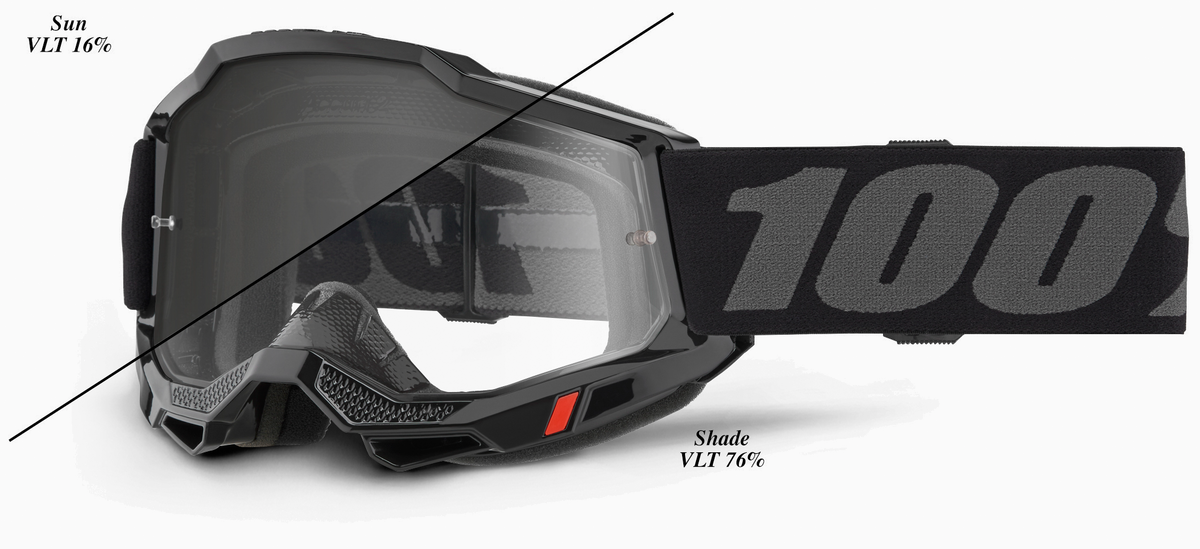 100% Accuri 2 OTG/UTV/ATV Desert Goggles Black / Photochromic Lens