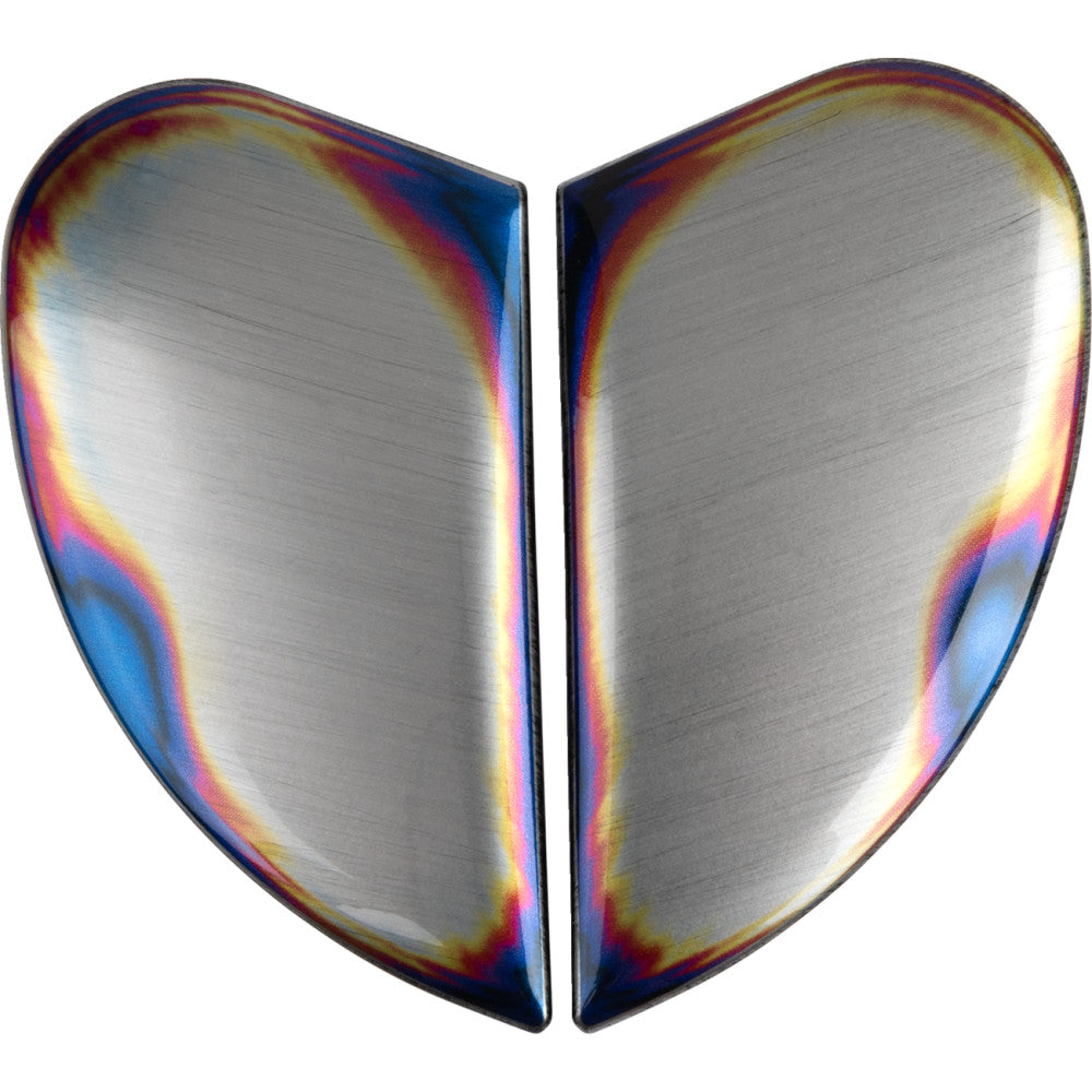 Icon Airframe Pro Helmet Side Plates - Pro Reentry Silver