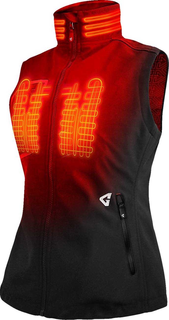 Womens 7V Torrid Softshell Heated Vest 2.0 - Black