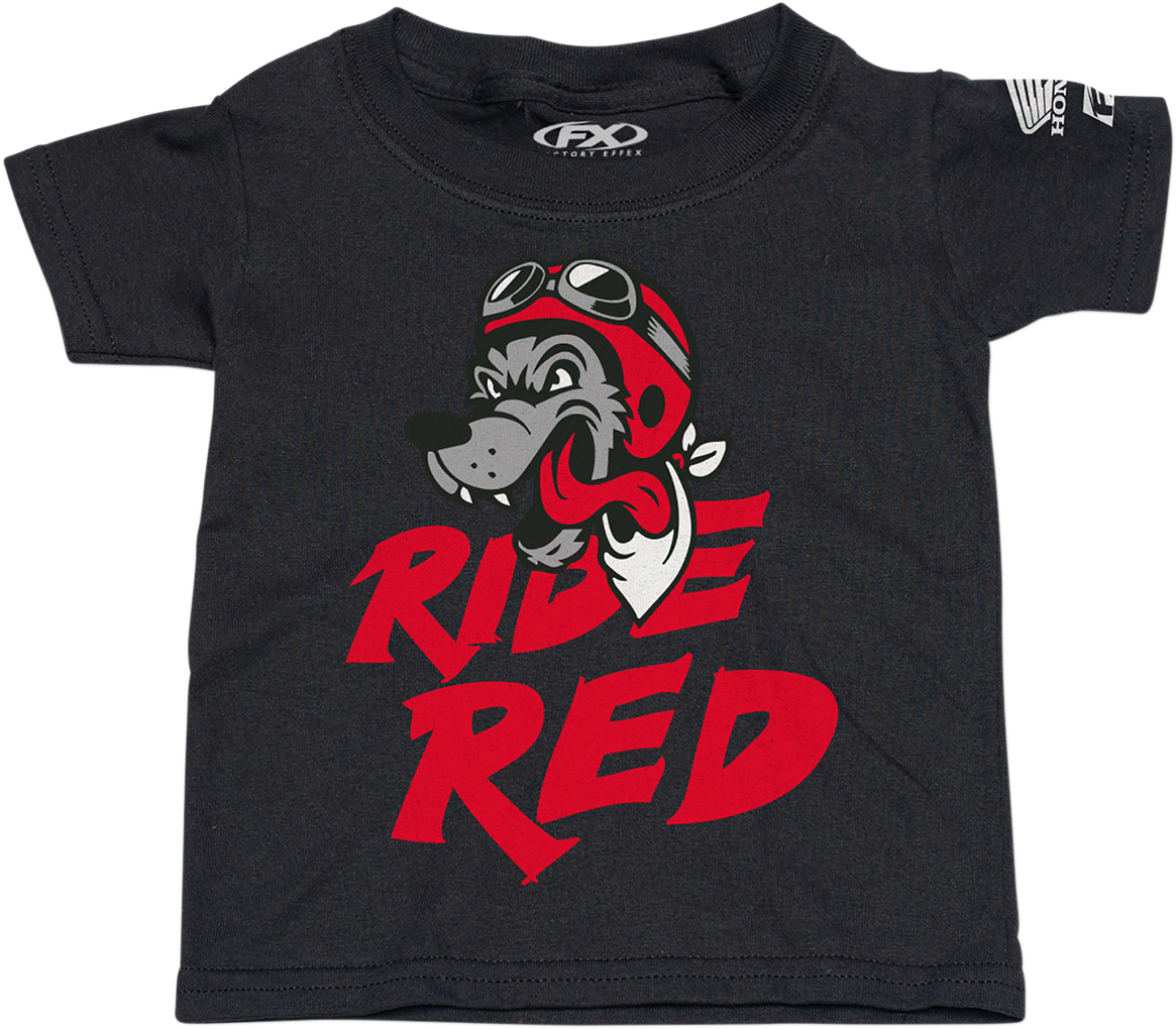 Facotry Effex Toddler Honda Ride Red Wolf T-Shirt - Black