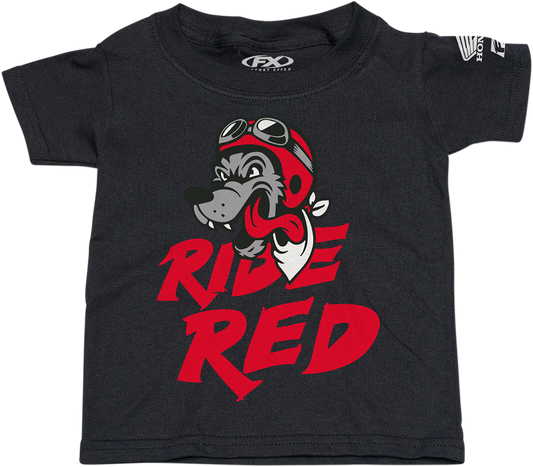 Facotry Effex Toddler Honda Ride Red Wolf T-Shirt - Black