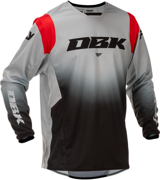 Fly Racing Kinetic DBK Jersey - Grey/Black/Red
