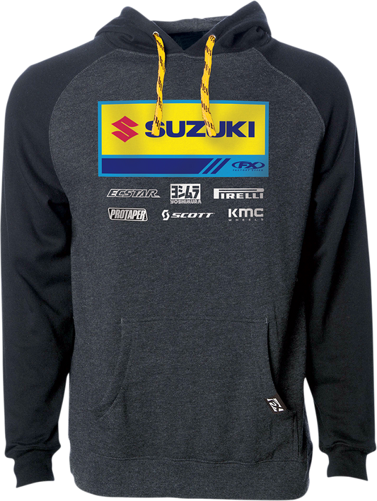 Facotry Effex Suzuki 21 Racewear Hoodie - Charcoal/Black