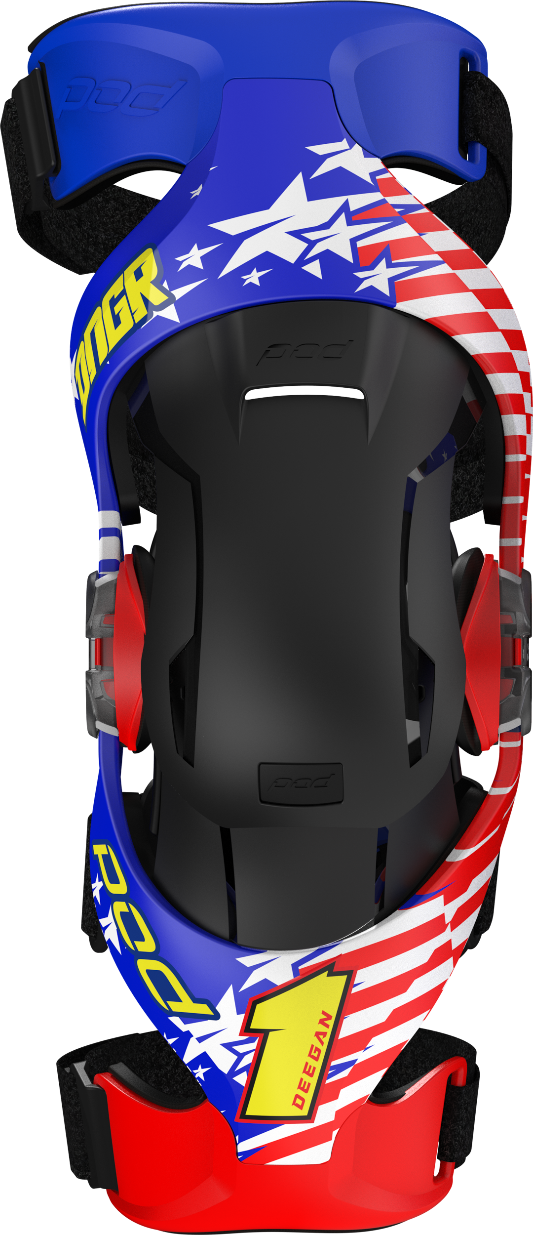 POD K4 V2.0 LE Knee Brace Danger Boy Deegan - Red/White/Blue