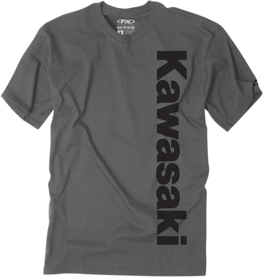 Facotry Effex Kawasaki Vertical T-Shirt - Charcoal Gray