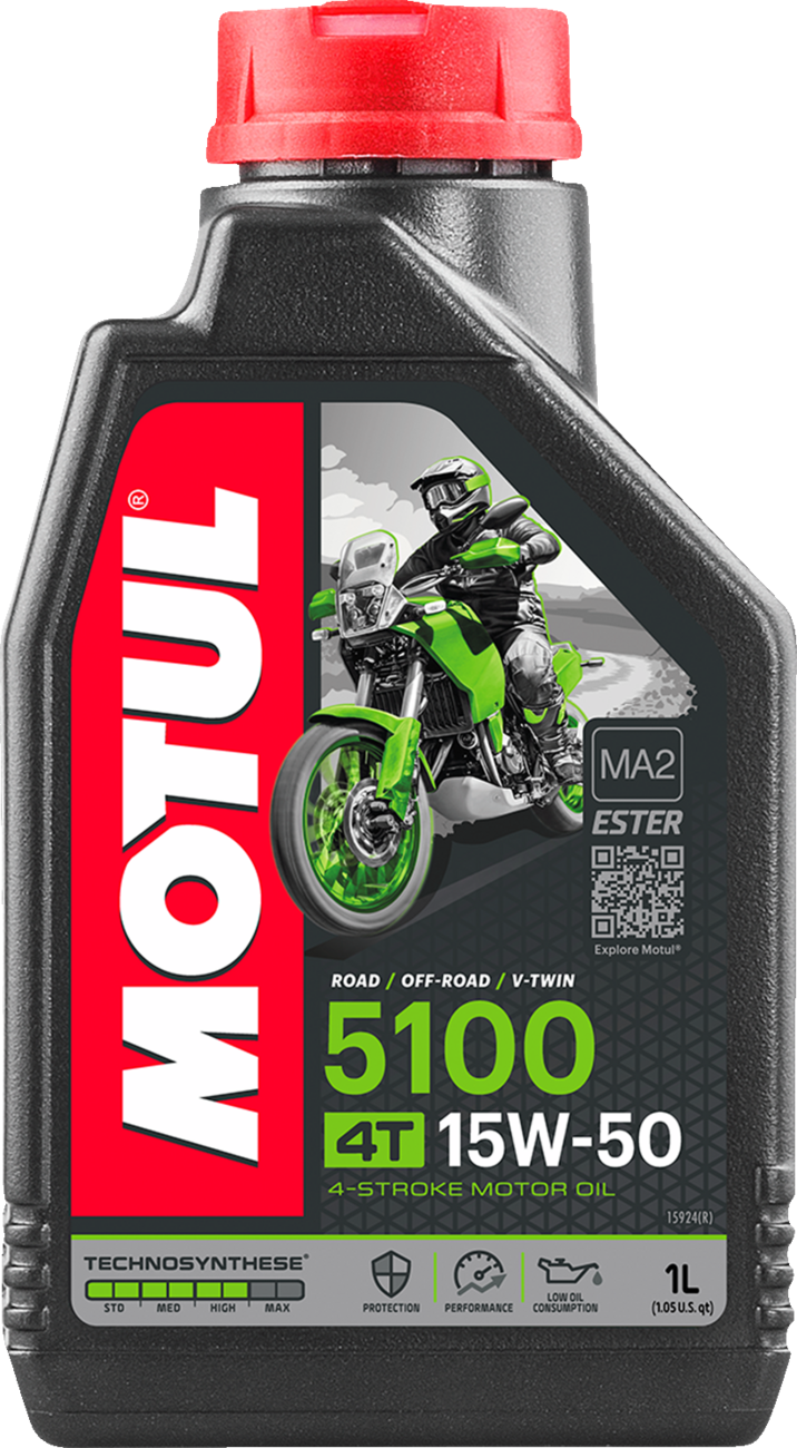 Motul 5100 4T Synthetic Blend Oil - 1 Liter - 1 Liter