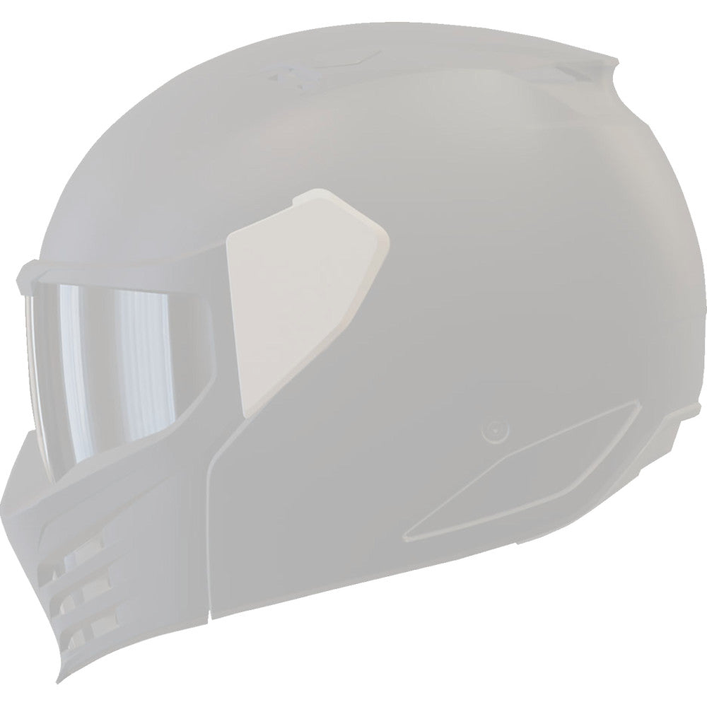 Icon Elsinore Helmet Side Plates - Rubatone White