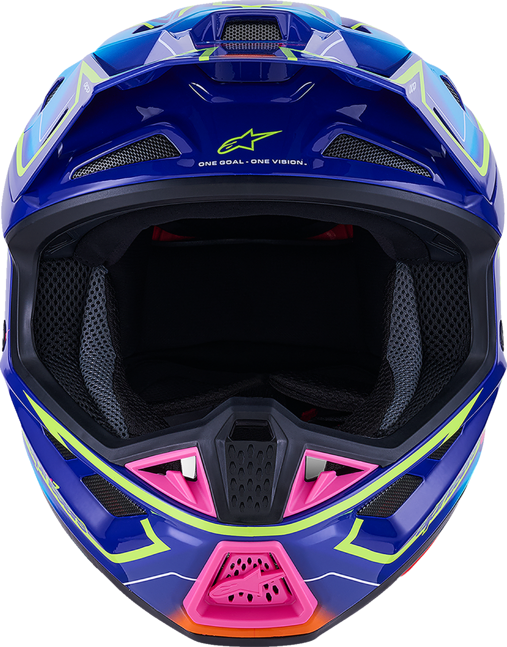 Alpinestars SM7 Cast Helmet Gloss/Blue/Pink/Yellow Fluo