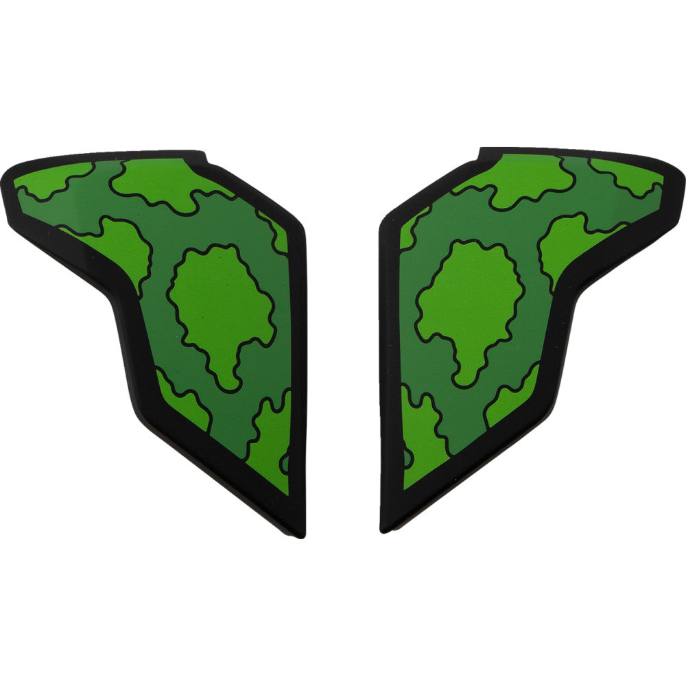 Icon Airflite Helmet Side Plates - GP23 Green