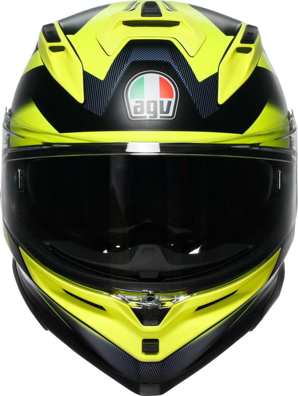 AGV K7 Helmet - Glimpse - Matte Black/Yellow Fluo